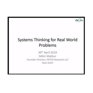 Systems Thinking for Real-World Problems – ISDM