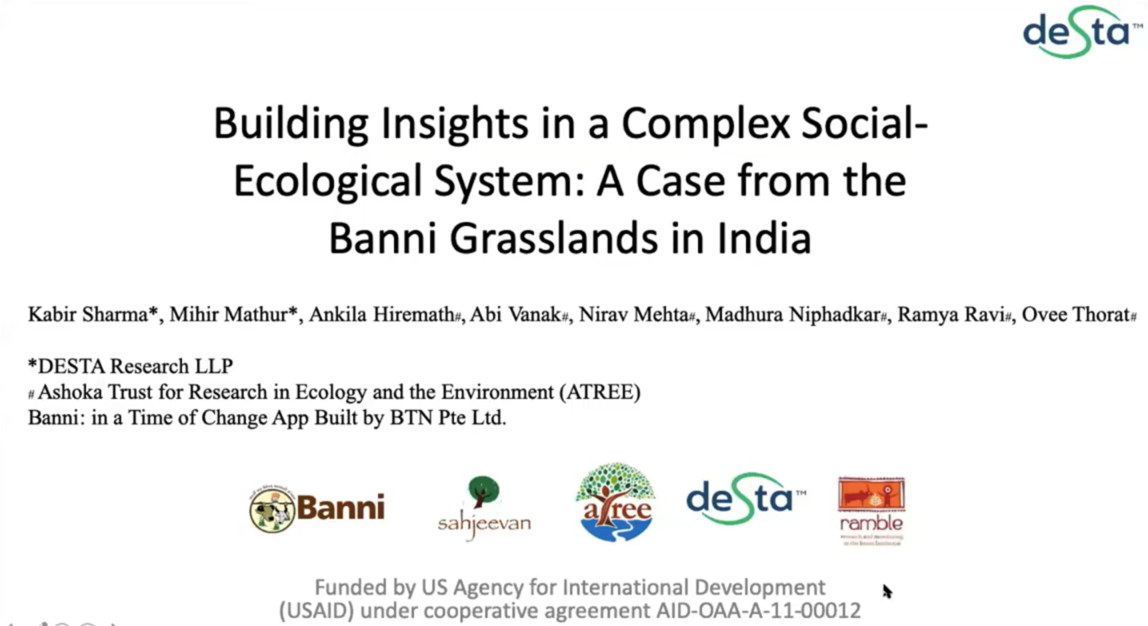 Building Insights in a Complex Socio-Ecological System: A Case from Banni Grasslands