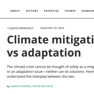 Climate Change Articles in IDR
